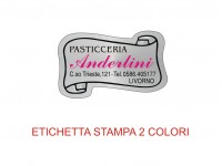 Etichette adesive per pasticcerie, bar, panetterie e gelaterie (mm 34x22)  (cod.6/I )